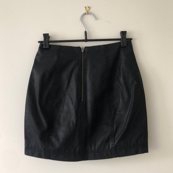 Free People Leather Mini Skirt - Picture 4 of 4